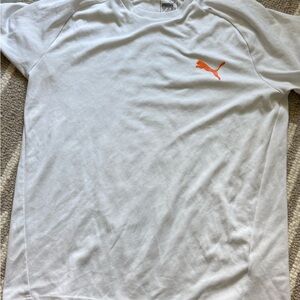 2 for $15 Puma Men's White and Orange Shirt